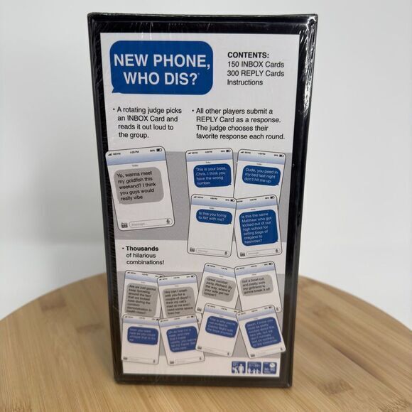 What Do You Meme NPWD411 New Phone Who Dis? Blue White Card Board Game Ages 17+ - Picture 6 of 9